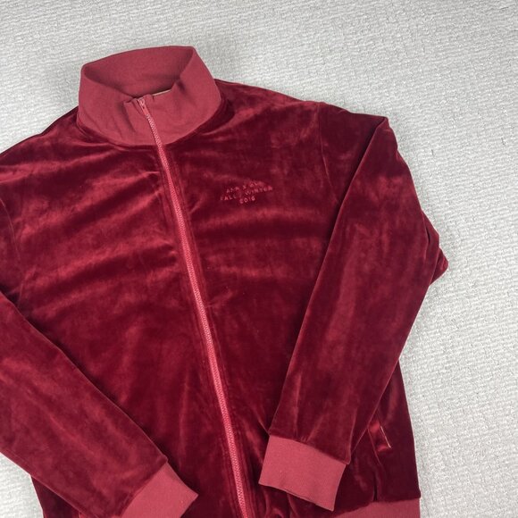 Men's Atelier New Regime ANR x OTH Red Velour Jacket T Shirt Sz L - FW2016 READ* - Picture 2 of 16